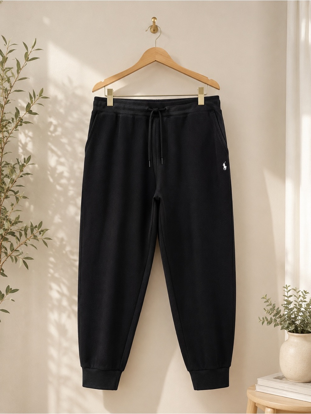 Polo Ralph Lauren Black Men's Double-Knit Jogger Pant